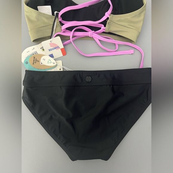 072 PrAna Tulum Top in Black Color Block and Ramba Bottom Black Size XS - Picture 3 of 9